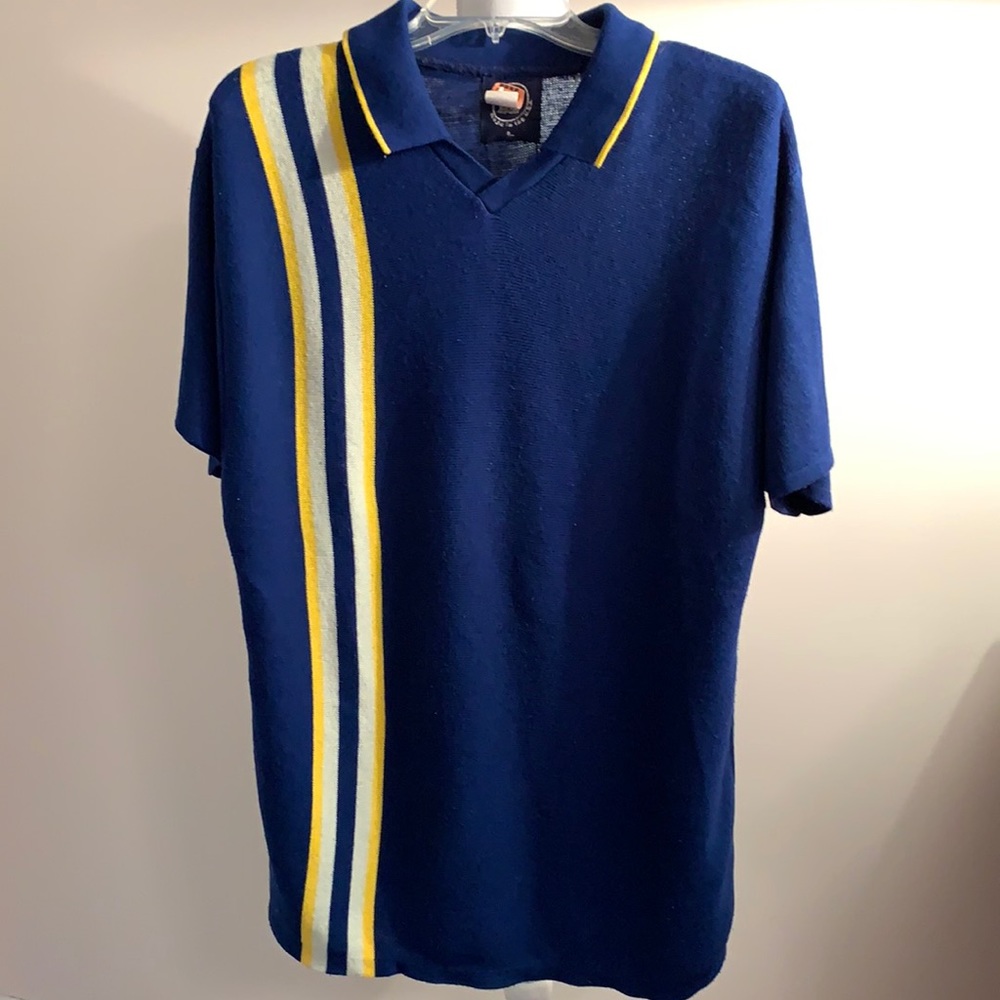 33 Degrees Blue Men’s Collared Polo Large